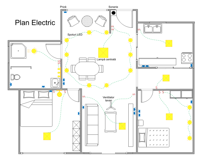 plan electric electrician bucuresti